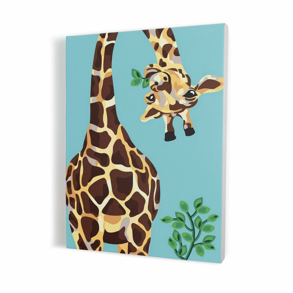 Giraffe Ondersteboven - Schilderen op Nummer