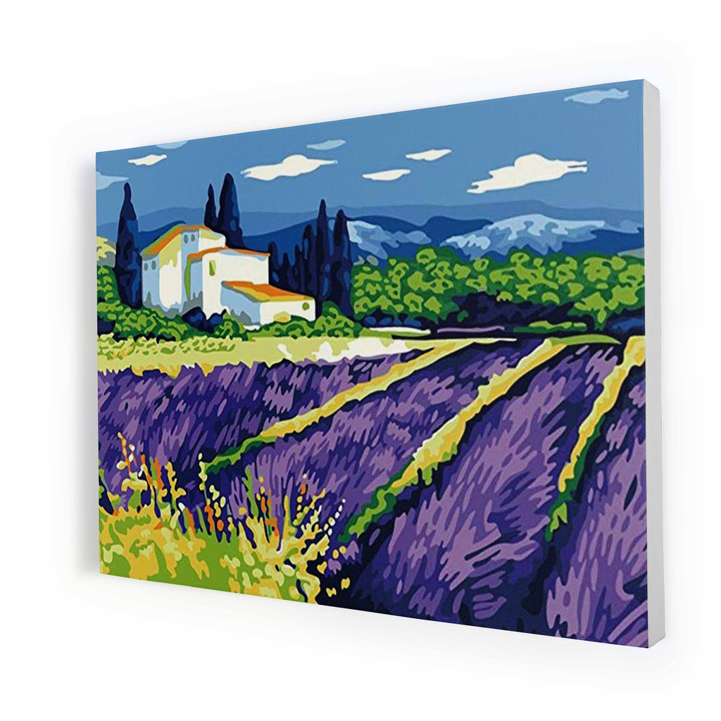 Lavendel Boerderij - Schilderen op Nummer